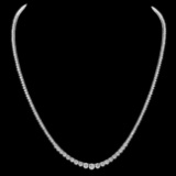 18k White Gold 9.30ct Diamond Necklace