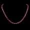 14k Gold 46.00ct Ruby 1.60ct Diamond Necklace