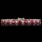 14k Gold 17.50ct Ruby 0.70ct Diamond Bracelet