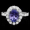 14k Gold 1.71ct Tanzanite 1.06ct Diamond Ring