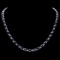 14k Gold 40ct Sapphire 2.00ct Diamond Necklace