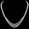 18k White Gold 23ct Diamond Necklace