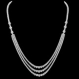 18k White Gold 12.90ct Diamond Necklace