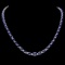 14k Gold 30ct Sapphire 1.10ct Diamond Necklace