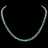 14k Gold 54ct Zircon 1.80ct Diamond Necklace