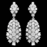 14k Gold 5.32ct Diamond Earrings