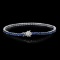 14K Gold 7.00ct Sapphire 0.55ct Diamond Bracelet