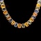 14K Gold 77.38ct Multi-Color Sapphire Necklace