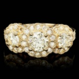 14k Yellow Gold 2.3ct Diamond Ring