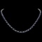 14k Gold 26.50ct Sapphire 1ct Diamond Necklace