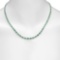 14K Gold 15.24ct Emerald 1.30cts Diamond Necklace