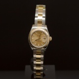 Rolex Two-Tone Datejust 26mm Oyster Band Women's Wristwatch