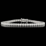 18k White Gold 6.00ct Diamond Bracelet