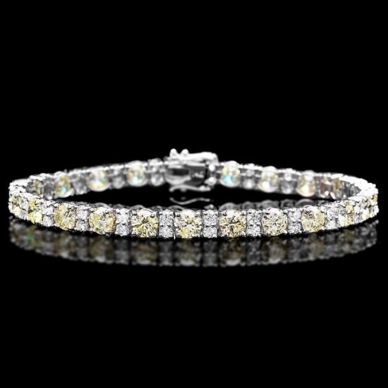 18k White Gold 12.5ct Diamond Bracelet