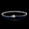 14K Gold 7.00ct Sapphire 0.55ct Diamond Bracelet