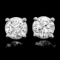 14k White Gold 1.20ct Diamond Earrings