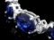 14k Gold 12.00ct Sapphire 0.80ct Diamond Bracelet