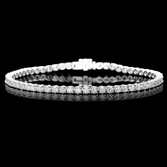 18k White Gold 5.00ct Diamond Bracelet