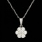 14k White Gold 0.90ct Diamond Pendant