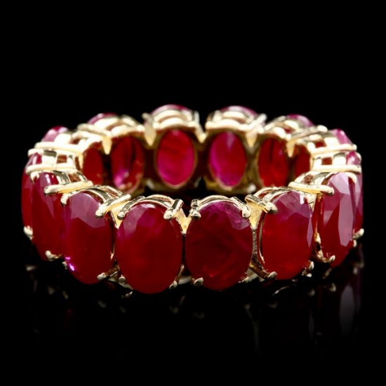 14k Yellow Gold 11.40ct Ruby Ring