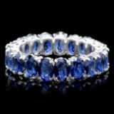 14k White Gold 9.00ct Sapphire Ring