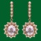 14k Gold 7.93 Kunzite 1.70ct Diamond Earrings