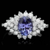 14k Gold 2.00ct Tanzanite 1.10ct Diamond Ring