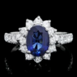 14k Gold 2.00ct Sapphire 0.80ct Diamond Ring