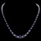 14k Gold 30ct Sapphire 1.35ct Diamond Necklace