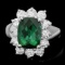 14k Gold 3.00ct Tourmaline 1.05ct Diamond Ring