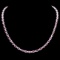 14k Gold 25ct Sapphire 1.20ct Diamond Necklace