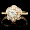 14k Yellow Gold 1.15ct Diamond Ring