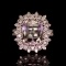 14K Gold 3.79ct Morganite 0.92ct Diamond Ring