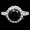 14k White Gold 4.35ct Diamond Ring