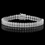 18k White Gold 10.80ct Diamond Bracelet