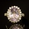 14K Gold 5.78ct Morganite 1.00ct Diamond Ring