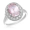 14K Gold 2.66ct Morganite 0.55ct Diamond Ring