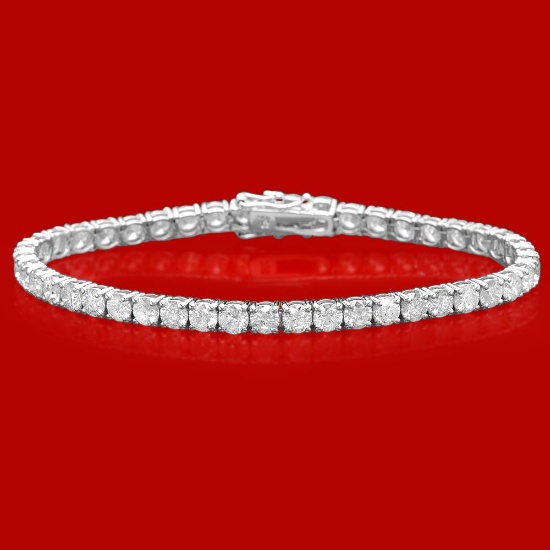 18k Gold 11.28ct Diamond Bracelet