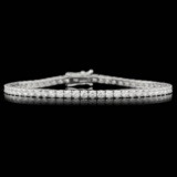 18k White Gold 5.30ct Diamond Bracelet