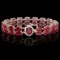 14k Yellow Gold 58ct Ruby 0.65ct Diamond Bracelet