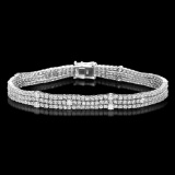 18K Gold 5.96ct Diamond Bracelet