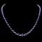 14k Gold 30ct Sapphire 1.10ct Diamond Necklace