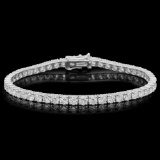 18K Gold 7.82ct Diamond Bracelet