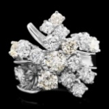 14k White Gold 5.20ct Diamond Ring