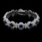 14K White Gold,14.00cts Sapphire & 11.64cts Diamond Bracelet