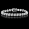 18k White Gold 9.50ct Diamond Tennis Bracelet