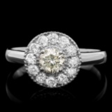 14k White Gold .75ct Diamond Ring