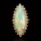 14K Gold 7.67ct Opal 1.95ct Diamond Ring