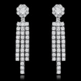 18k White Gold 2.67ct Diamond Earrings