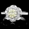 14k White Gold 1.3ct Diamond Ring